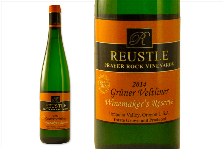 Reustle Prayer Rock Vineyards 2014 Gruner Veltliner Reserve bottle