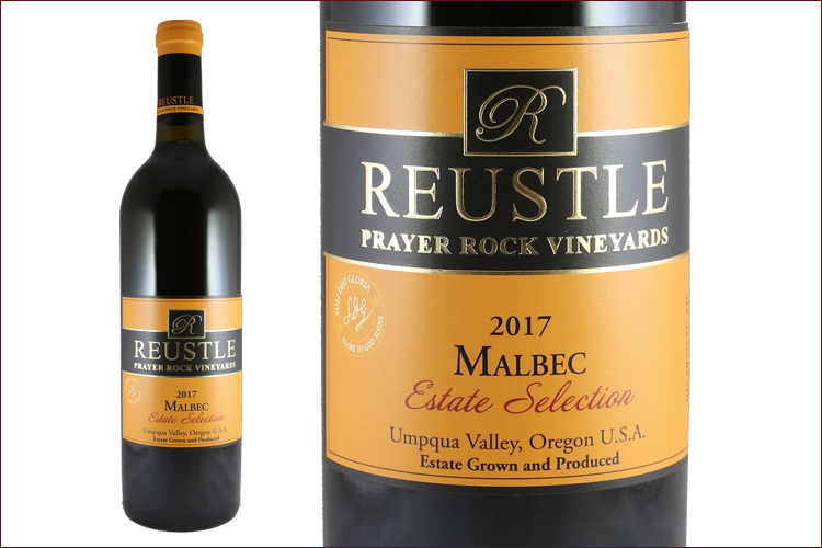 Reustle Prayer Rock Vineyards 2017 Malbec Estate Selection bottle