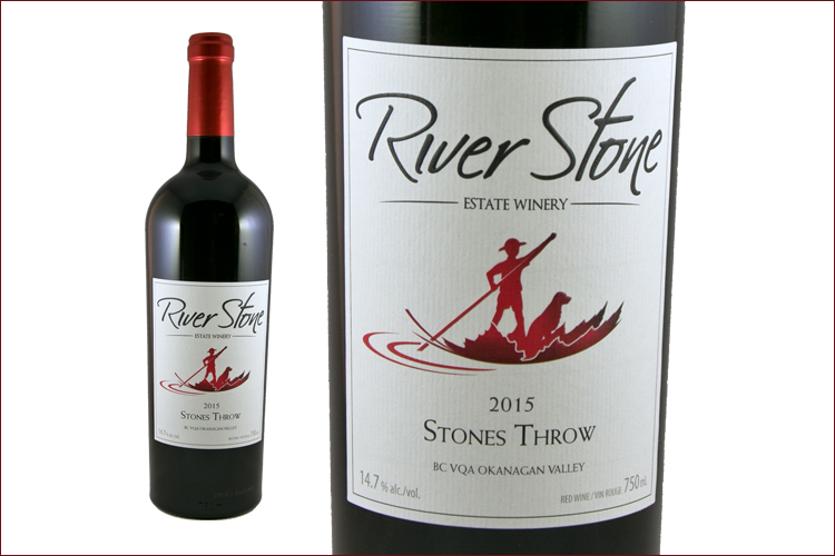River Stone Estate Winery 2015 Stones Throw wine bottle