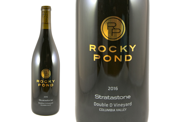 Rocky Pond Winery 2016 Stratastone wine bottle