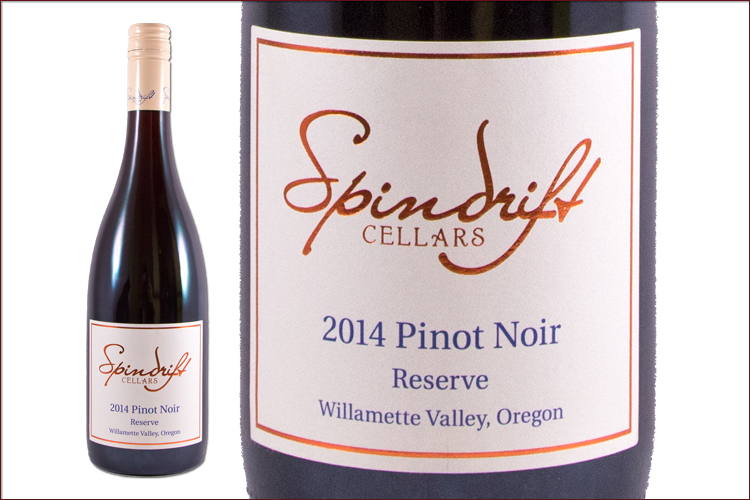 Spindrift Cellars 2014 Reserve Pinot Noir wine bottle