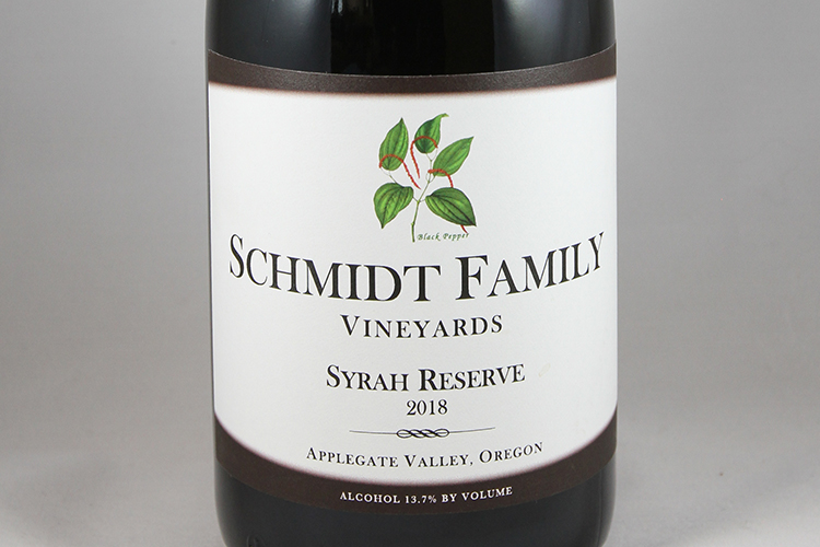 Schmidt Family Vineyards 2018 Syrah Reserve