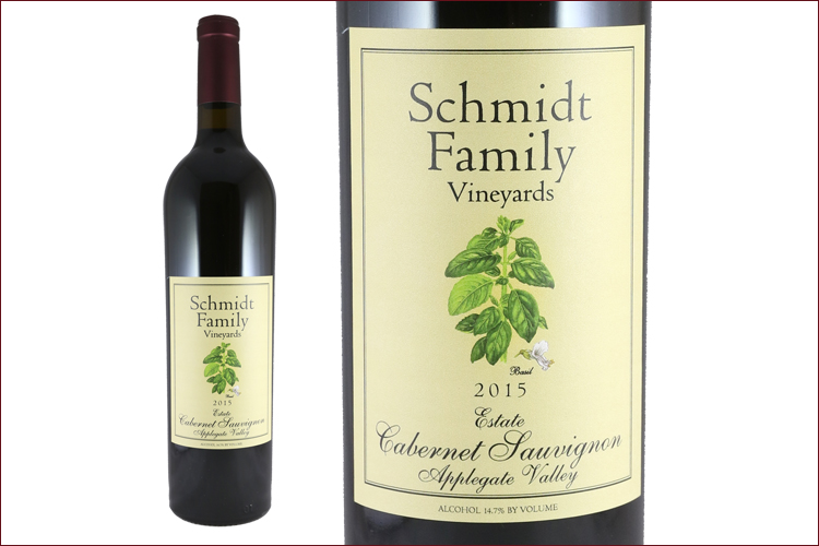 Schmidt Family Vineyards 2015 Estate Cabernet Sauvignon bottle