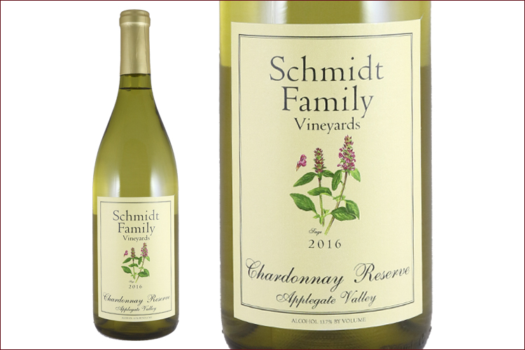 Schmidt Family Vineyards 2016 Chardonnay Reserve bottle