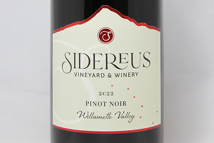 Sidereus Vineyard & Winery 2022 Willamette Valley Pinot Noir