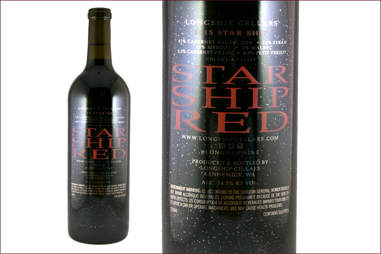 Longship Cellars 2015 Star Ship Red Blend wine bottle