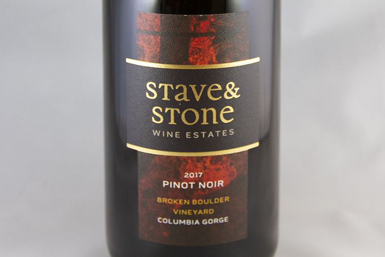 Stave & Stone Winery 2017 Pinot Noir Broken Boulder Vineyard