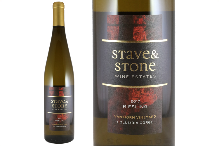 Stave & Stone Winery 2017 Van Horn Vineyard Riesling bottle