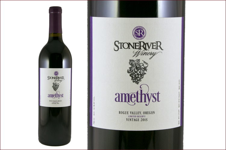 Stone River Winery 2015 Amethyst wine bottle