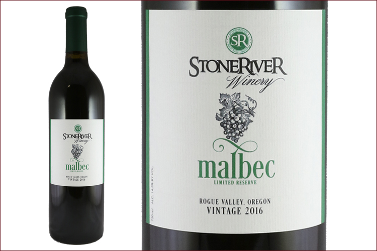 StoneRiver Winery 2016 Malbec bottle