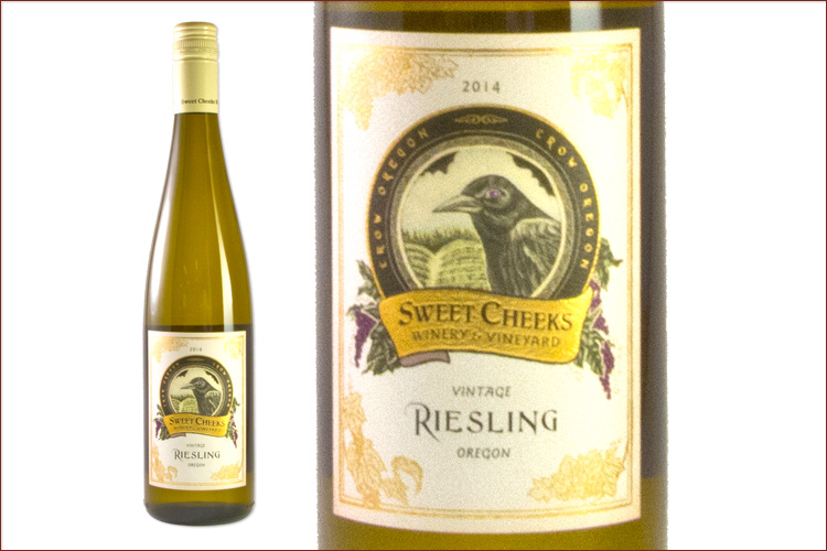 Sweet Cheeks Winery 2014 Riesling wine bottle