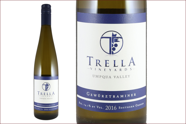 Trella Vineyards 2016 Gewurztraminer bottle
