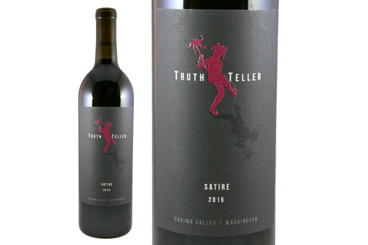 Truth Teller Winery 2015 Satire wine bottle