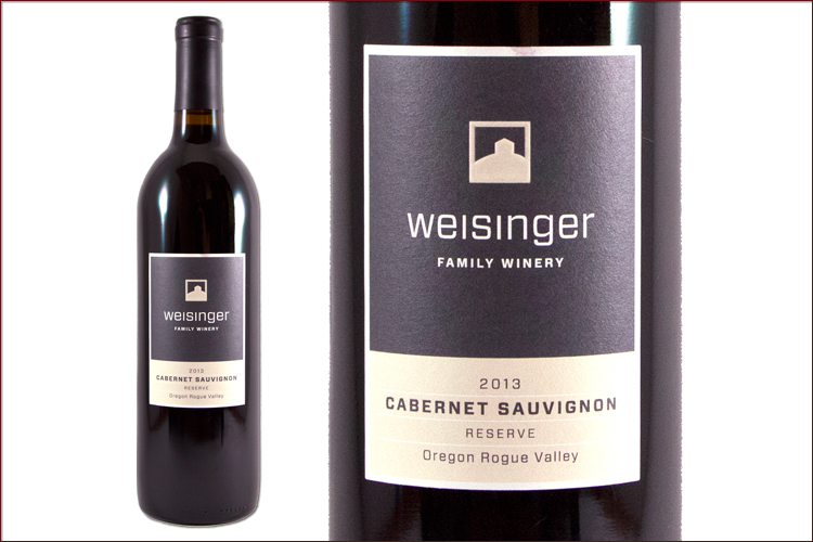 Weisinger Family Winery 2013 Cabernet Sauvignon Reserve wine bottle