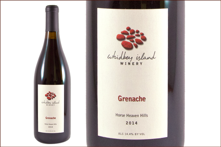 Whidbey Island Winery 2014 Grenache wine bottle