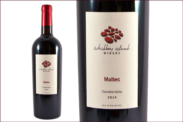 Whidbey Island Winery 2014 Malbec wine bottle