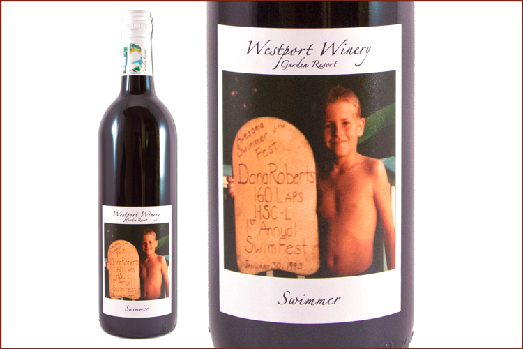 Westport Winery 2014 Swimmer Petite Sirah wine bottle