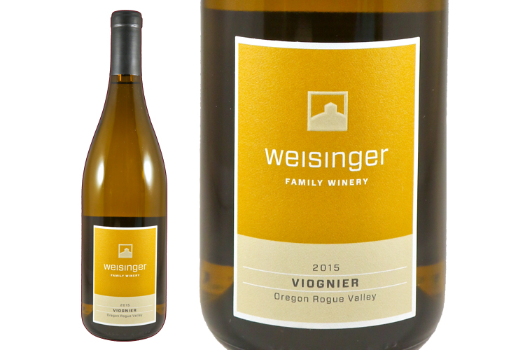 Weisinger Family Winery 2015 Viognier wine bottle