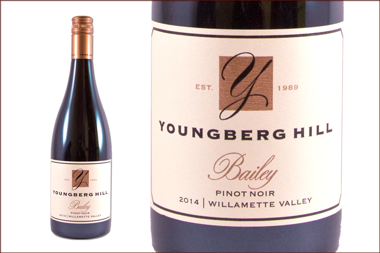 Youngberg Hill 2014 Bailey Pinot Noir wine bottle