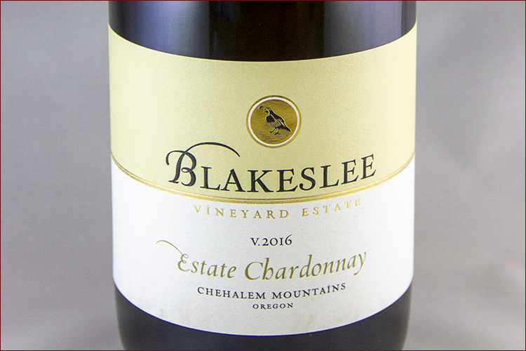 Blakeslee Vineyard Estate 2016 Estate Chardonnay