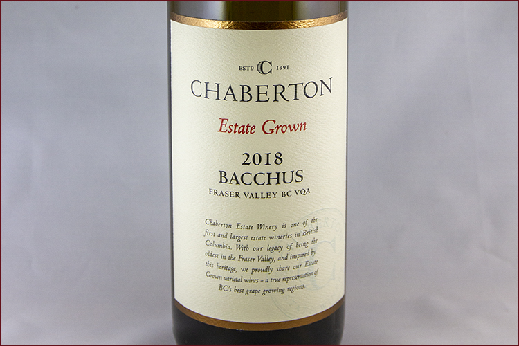 Chaberton Estate Winery 2018 Estate Grown Bacchus
