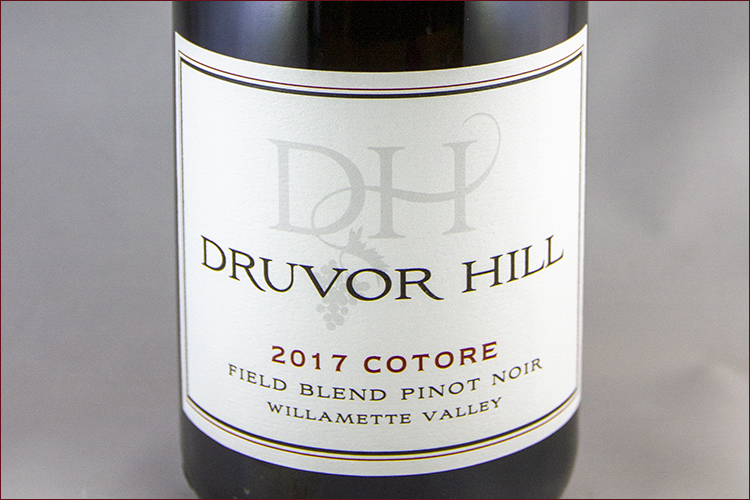 Druvor Hill 2017 Cotore Field Blend Pinot Noir bottle