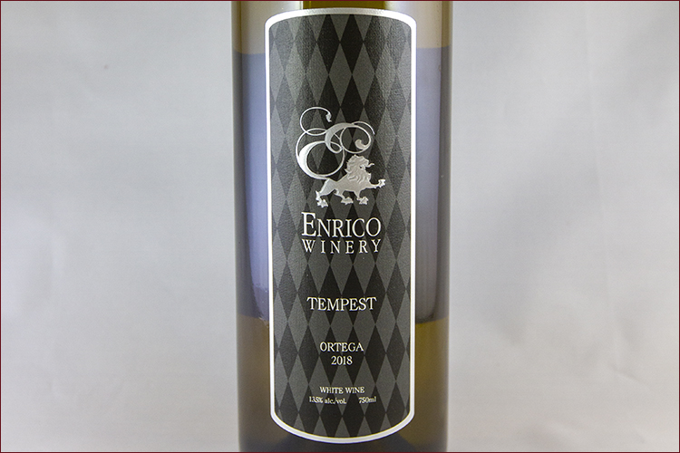 Enrico Winery 2018 Tempest Ortega bottle