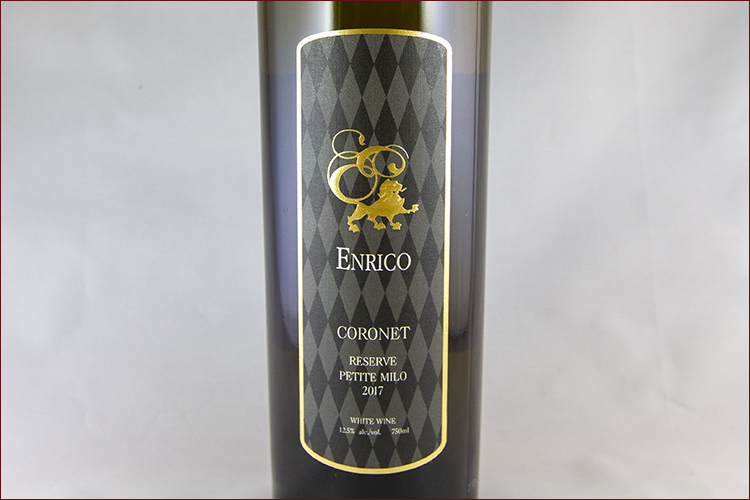 Enrico Winery 2017 Coronet Reserve Petite Milo bottle