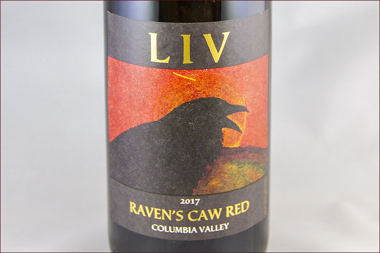Lopez Island Vineyards 2017 Raven\'s Caw Red bottle