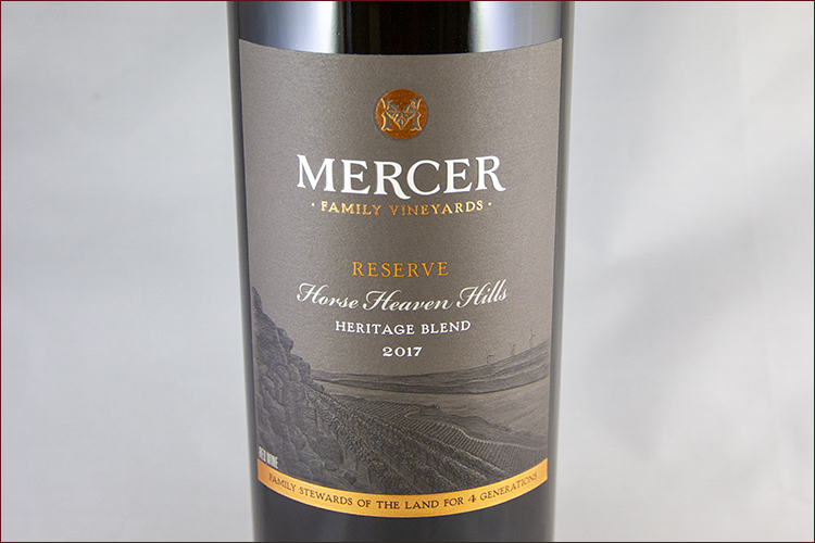 Mercer Estates Winery 2017 Mercer Family Vineyards Reserve Heritage Blend