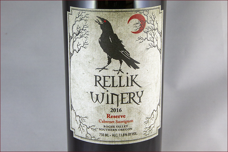 Rellik Winery 2016 Reserve Cabernet Sauvignon