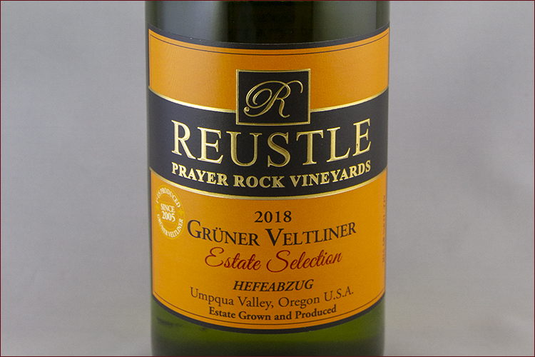 Reustle Prayer Rock Vineyards 2018 Gruner Veltliner Estate Selection Hefeabzug