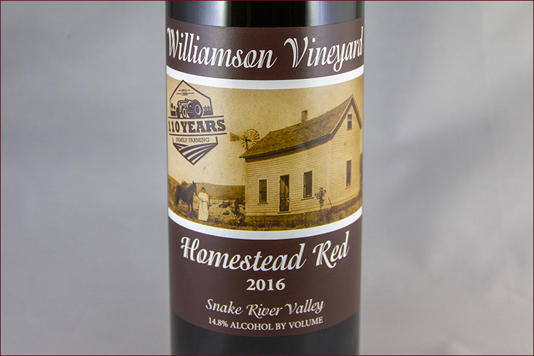 Williamson Vineyards 2016 Homestead Red bottle